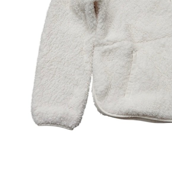 82. Wondershop Women’s NWT 2X Faux Shearling Half Zip Pullover, White - Picture 5 of 15
